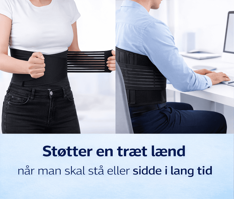 Åndbart rygstøttebælte